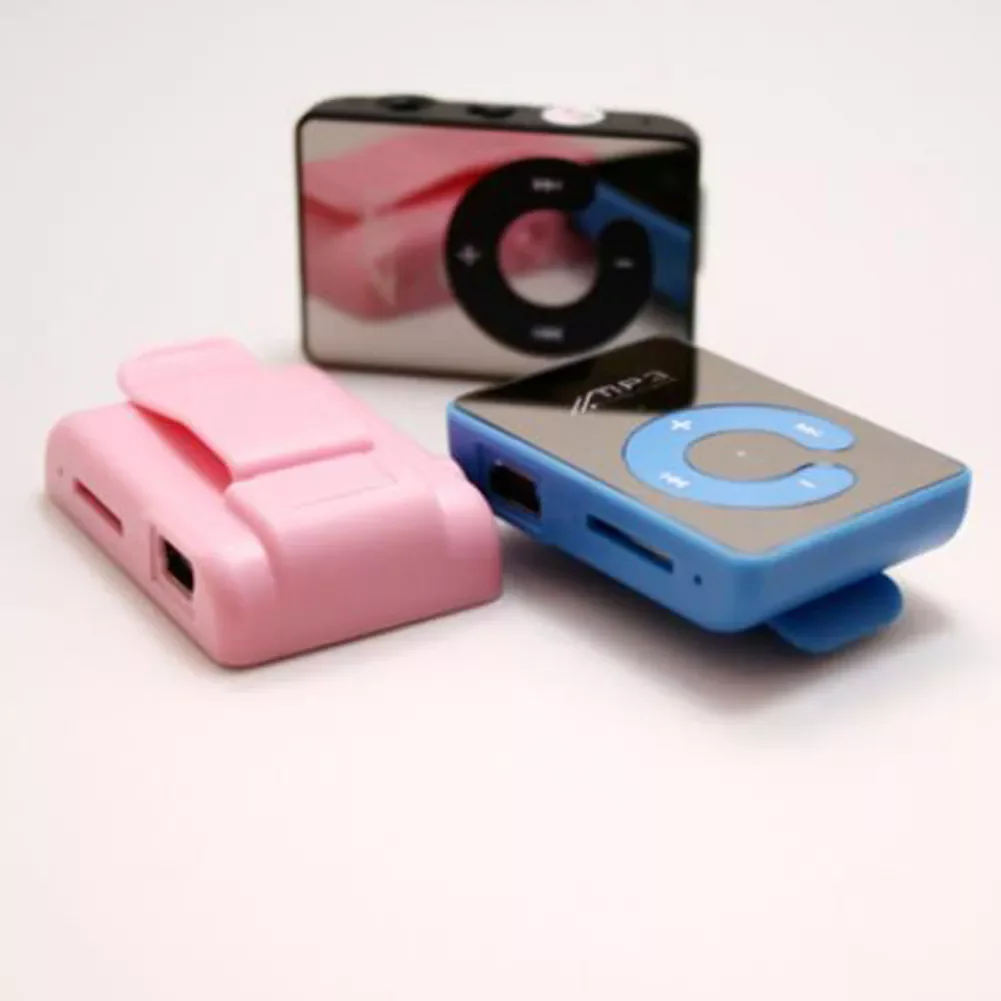 

Sports Waterproof Digital Mini Portable TF Card C Button Clip Mirror Music MP3 Player