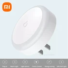 Умный ночник Xiaomi Mijia с сенсорным управлением, светодиодный Ночной светильник с регулируемой яркостью, работает с приложением Mi Home