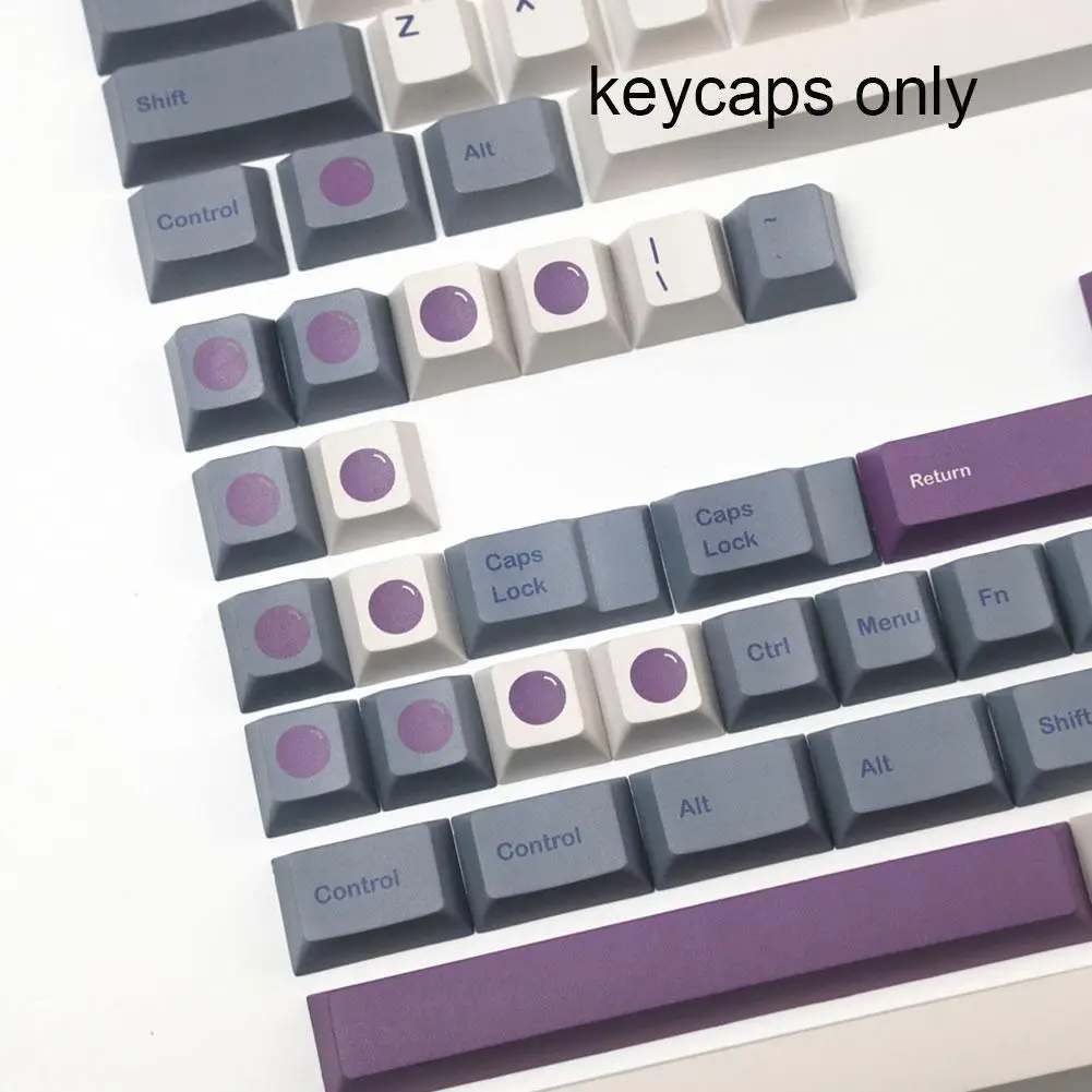 

129 Key Night Running Color Matching PBT Keycap GMK Night Runner Sublimation Keycap Original Height 2 Color Molding