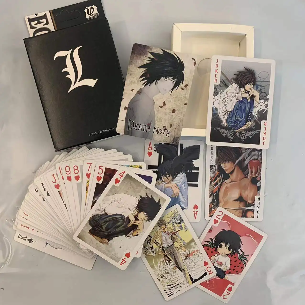 54pcs Boxed 2022 New Anime Death Note figure model toys Poker Card cos props board role-playing game Collect christmas gifts