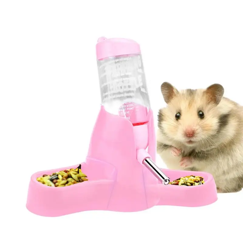 

Hamster Water Dispenser Automatic Food And Water Dispenser For Hamster Pet Accessories 80ml Hamster Water Bottle Drinker