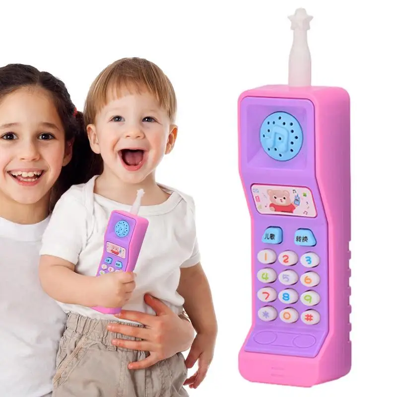 

Electric Kids Telephone Machine Cell Phone Toy Learning Machine Point Reading Machine Educational Gift Study Electronic Vocal To