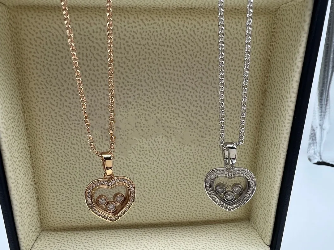 Роскошное модное прозрачное стекло ожерелье для влюбленных женское Сверкающее