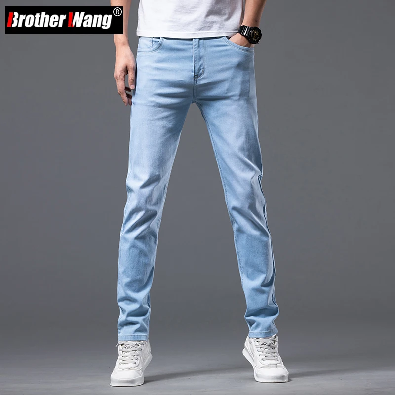 6 Color Men's Stretch Skinny Jeans New Spring Korean Fashion Casual Cotton Denim Slim Fit Pants Male Trousers Brand