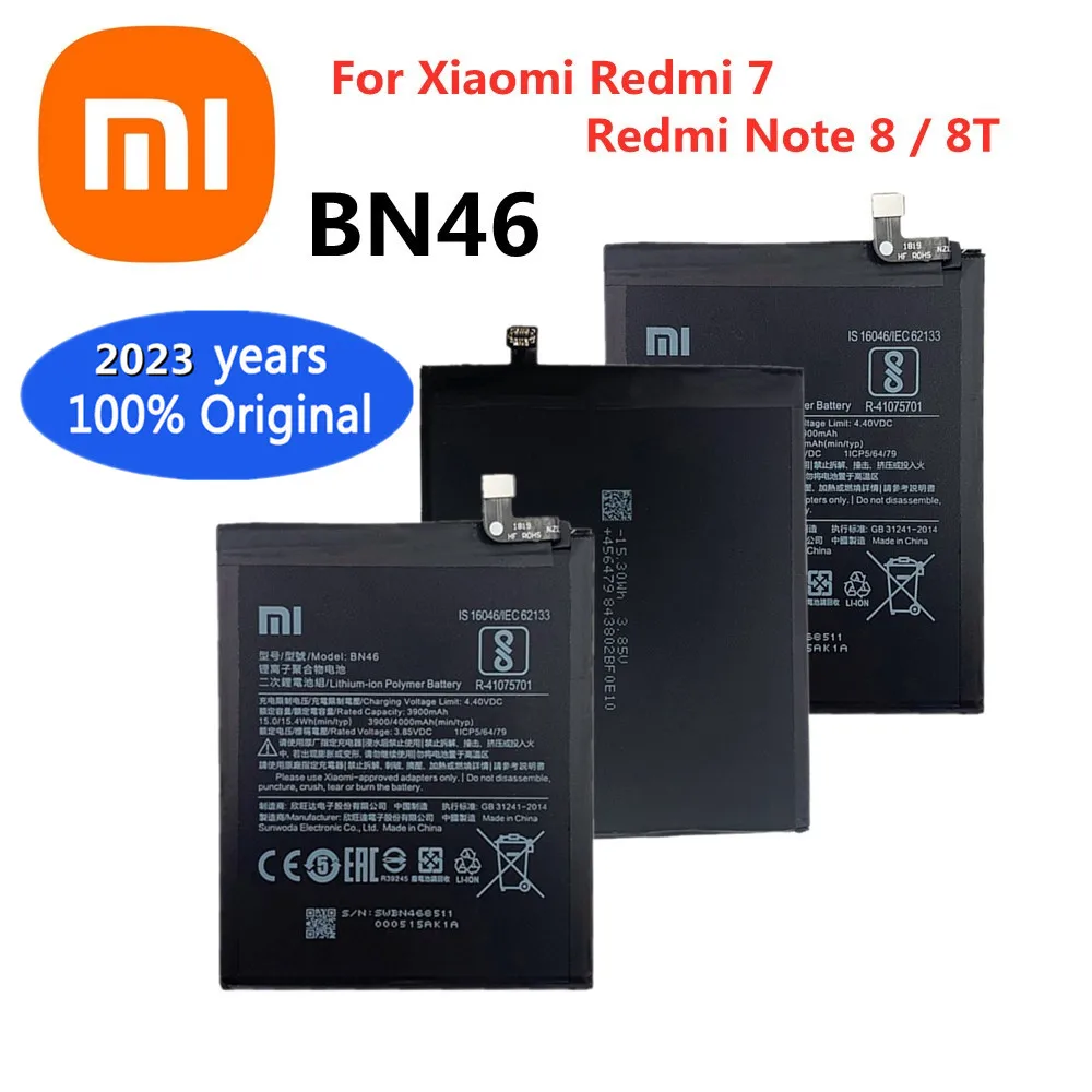 

2023 Years BN46 Original Battery For Xiaomi Redmi Note 8 8T Note8 Note8T Redmi 7 Redmi7 4000mAh Mobile Phone Battery In Stock