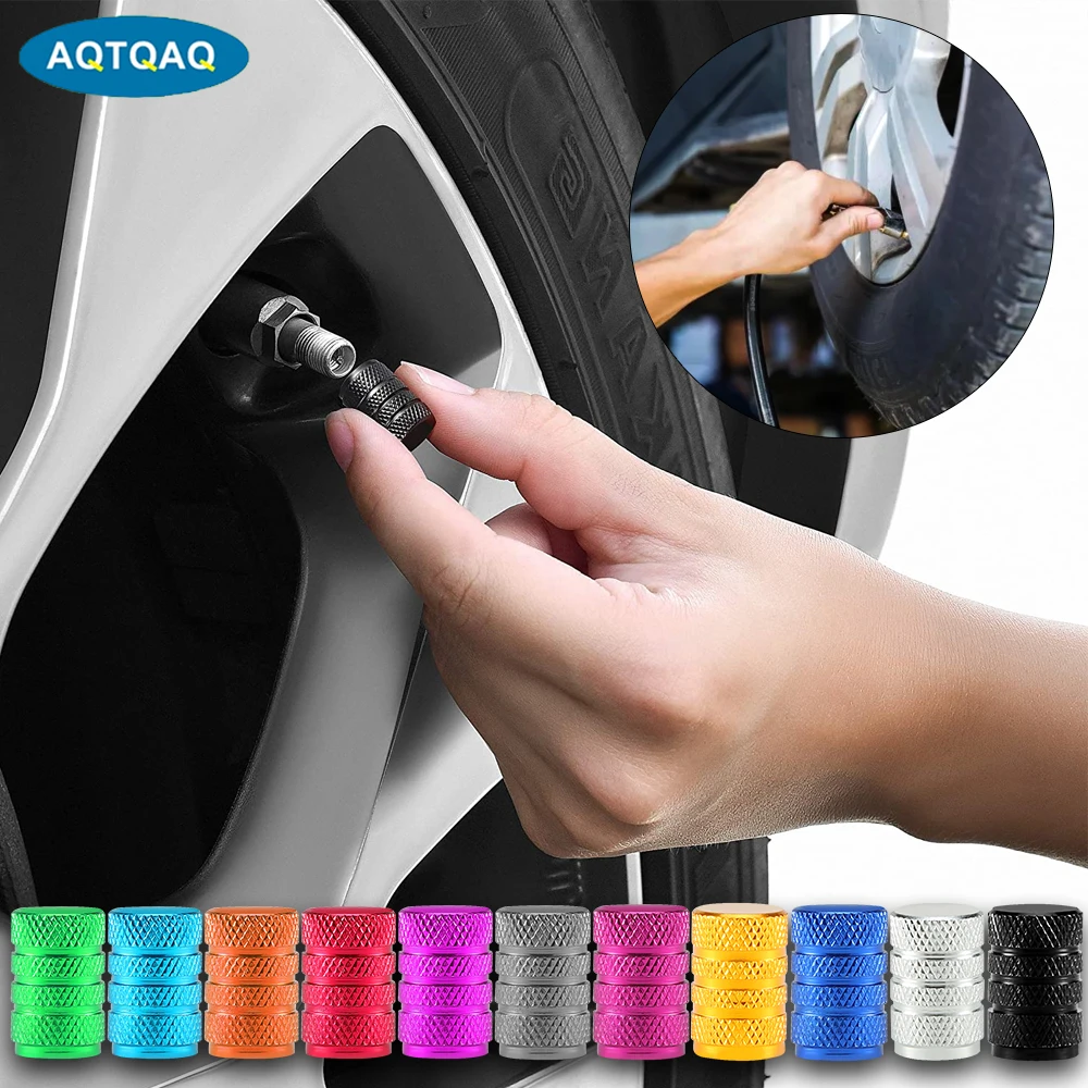 

AQTQAQ 4 шт./компл. Автомобильная Стандартная Алюминиевая шина, колпачки воздушных клапанов, стильные колпачки клапанов шин