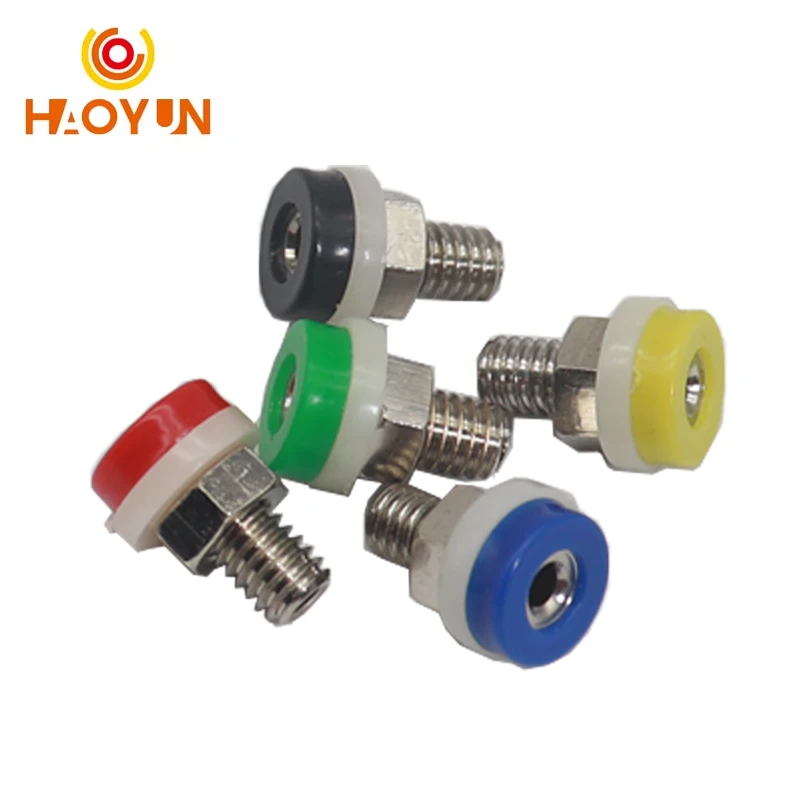 【50-5 шт.】2 мм розетка типа банан гайка штекер электрический разъем тестовое