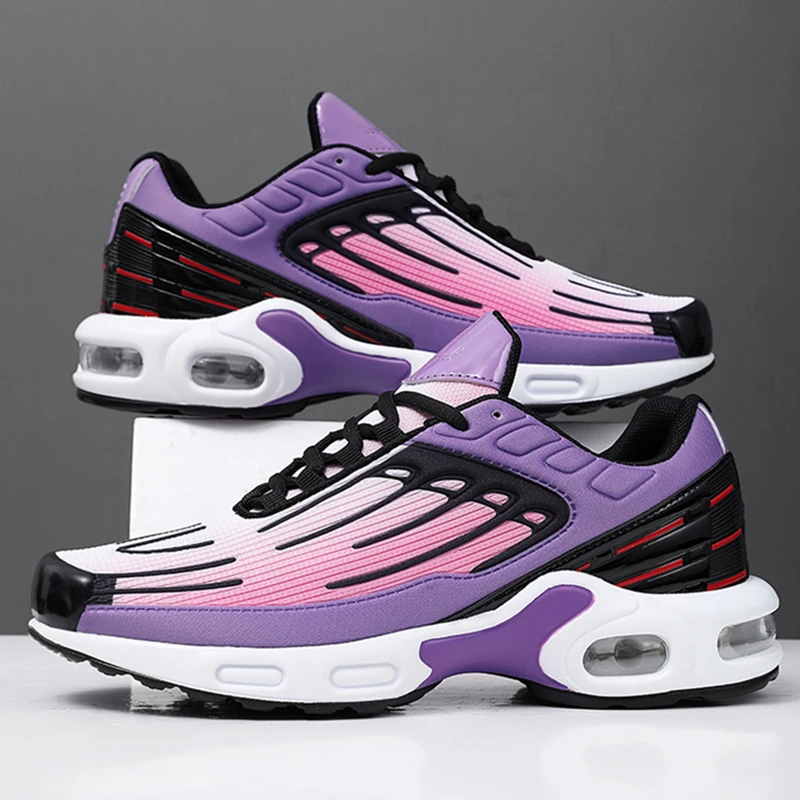 Air-cushion Men's Women's Sneakers Free Shipping Unisex Casual Mesh Sports Shoes Flat Male Running Tennis Female Summer Shoes