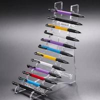 612 slots ballpoint pen display stand organizer storage transparent nail brush holder acrylic pen holder makeup brush rack