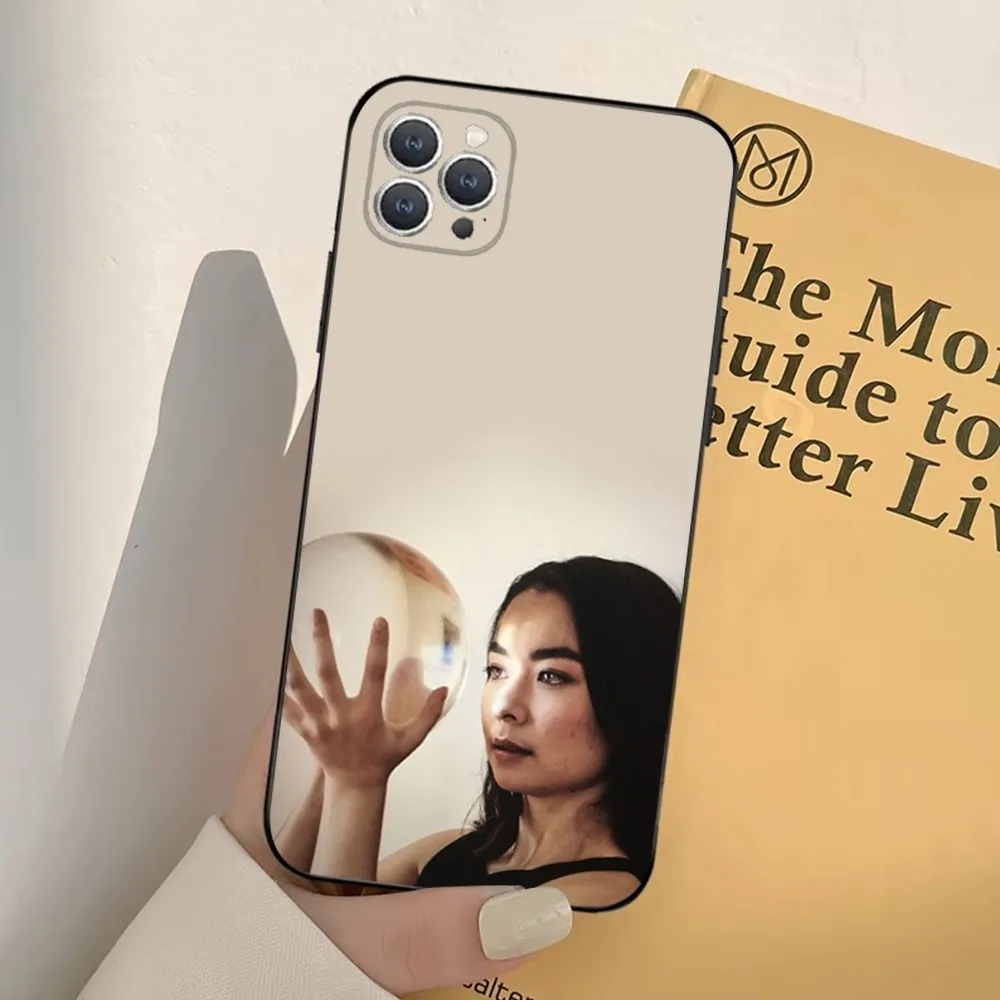 Чехол для телефона Singer M-Mitski iPhone 16 15 14 13 12 11 Pro X XS Max XR Plus мягкий черный мини-Чехол