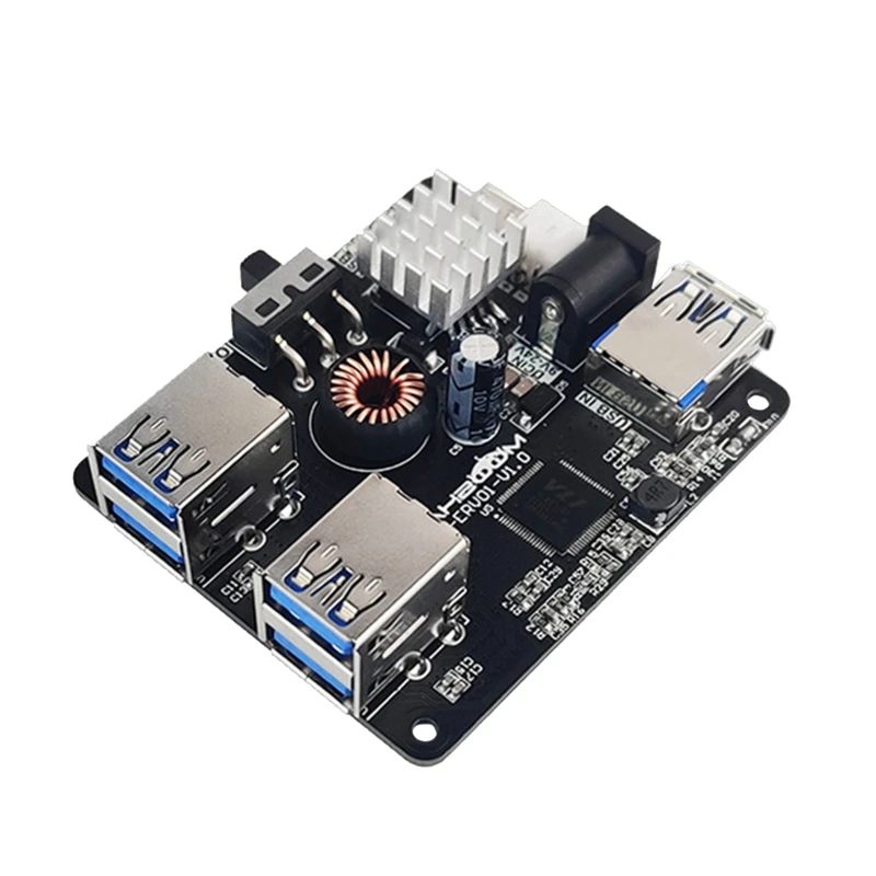 

4 Ports USB3.0 HUB Expansion Board for Robot Car Docking Station 5Gb Splitter For JETSON NANO Raspberry Pi 4B ROS Robot