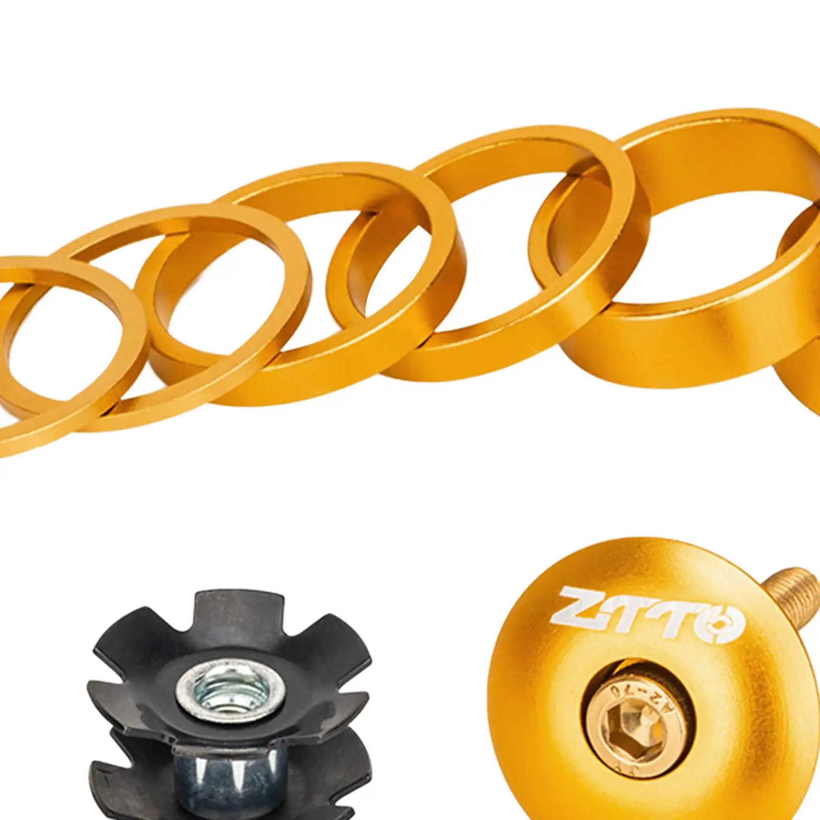 Проставка для велосипедной гарнитуры из алюминиевого сплава прочные и