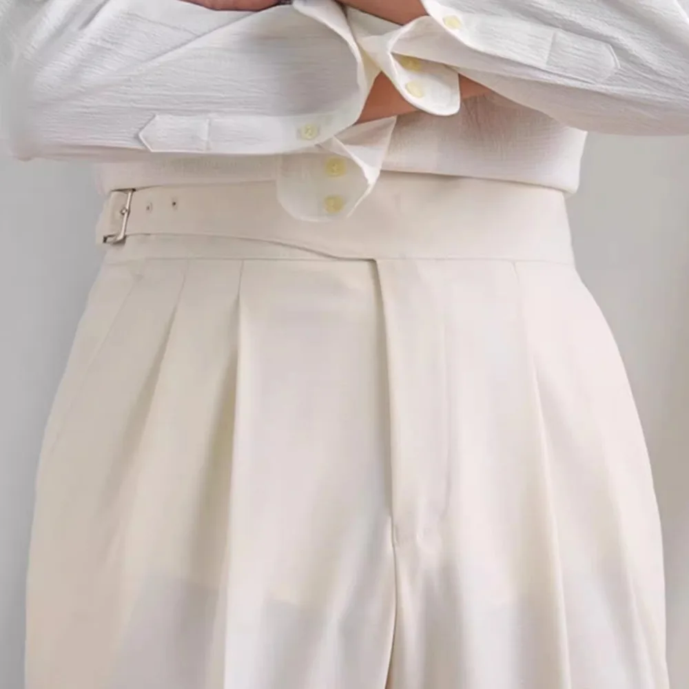 Брюки мужские шерстяные дышащие в итальянском стиле деловой повседневный костюм