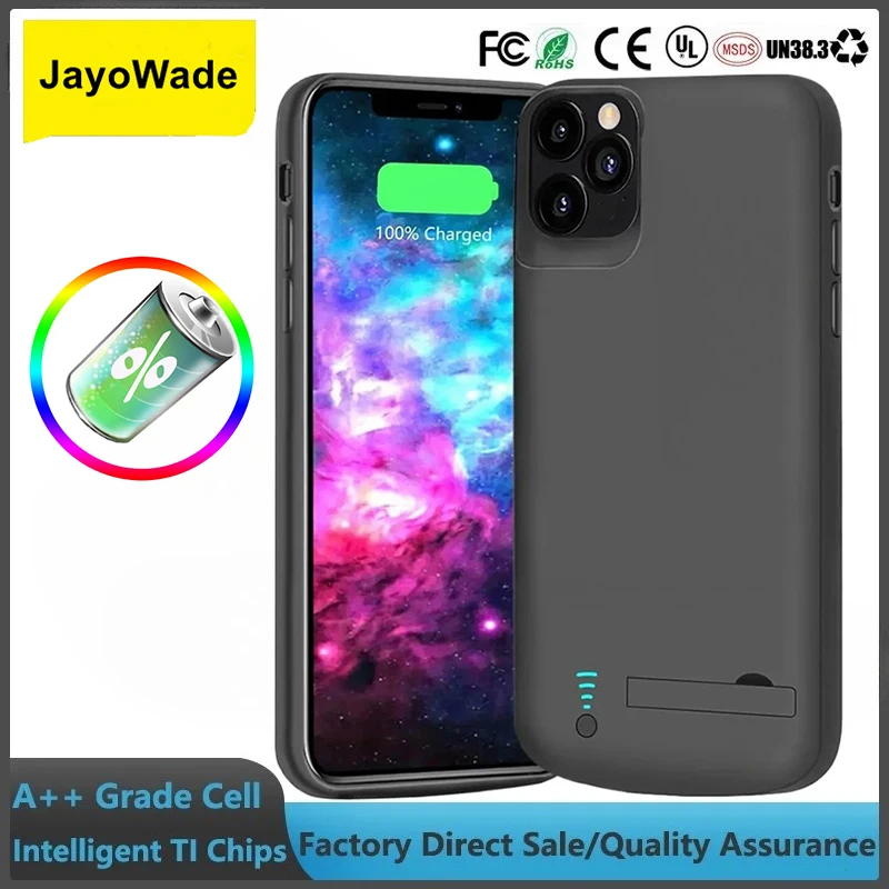 Модный портативный чехол-аккумулятор 10000 мАч для iPhone 12 Pro Max, 12 Mini, 13 Pro Max, зарядное устройство-накладка для iPhone 12 Pro Max (art.: 3920d970a90fb) - 3920d970a90fb