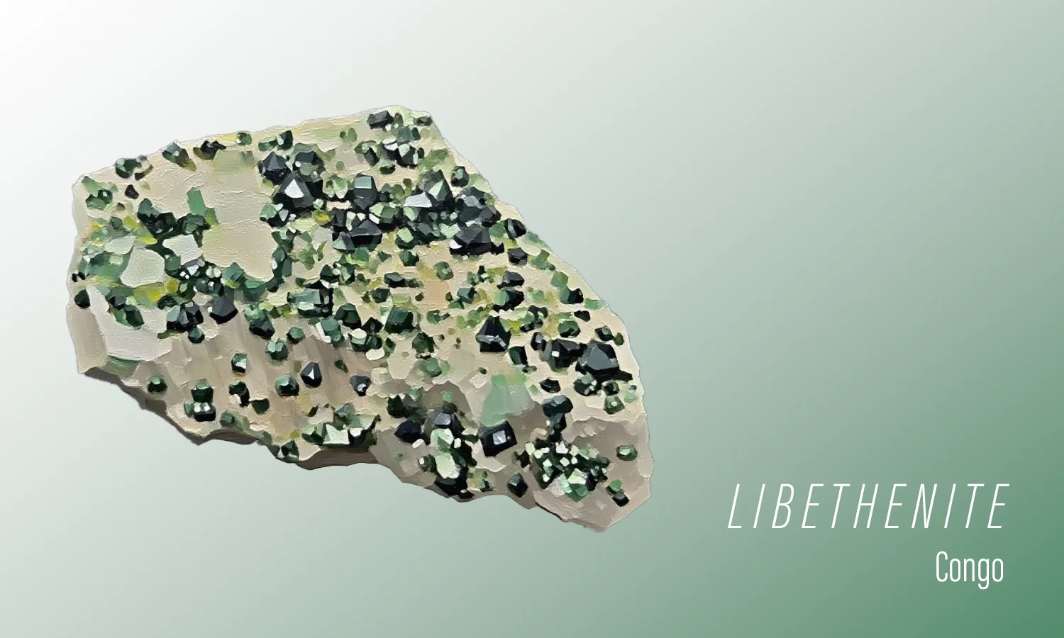 

Либетиновый минеральный образец