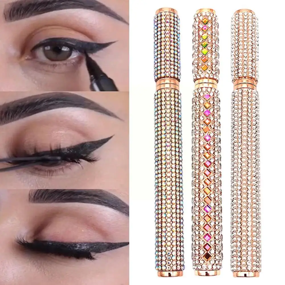 

New Professional Magic Adhesive Lashes Eyeliner Long Sticking Blooming Eyelashes Glue Quick Drying Eye Pen No Liner Lasting M7V8