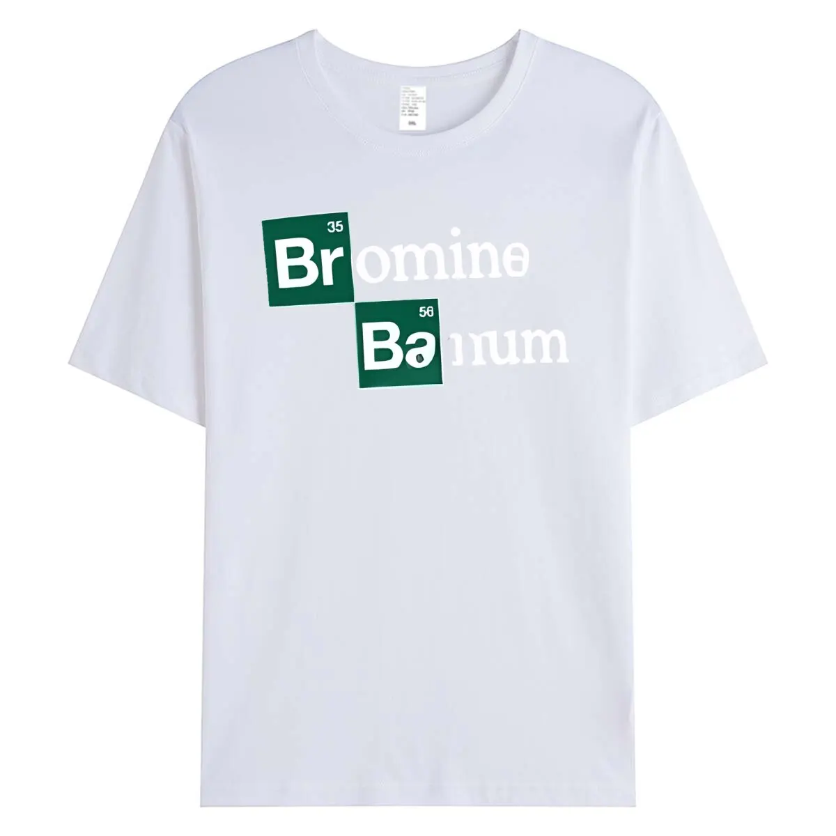 Забавная футболка с изображением брома и бария 2024 футболки на заказ одежда в