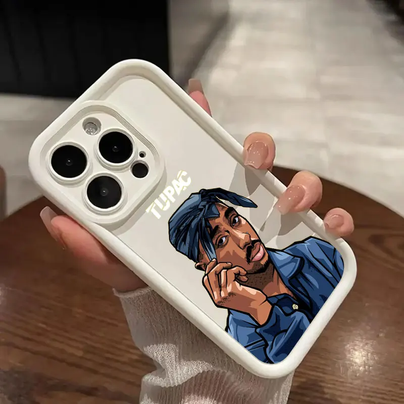 Горячий чехол для телефона Rapper Tupac 2PAC Oppo Reno12 Reno11 Reno10 Reno8 Reno7 Reno6 Z T F Pro Plus 4G 5G с мягкой