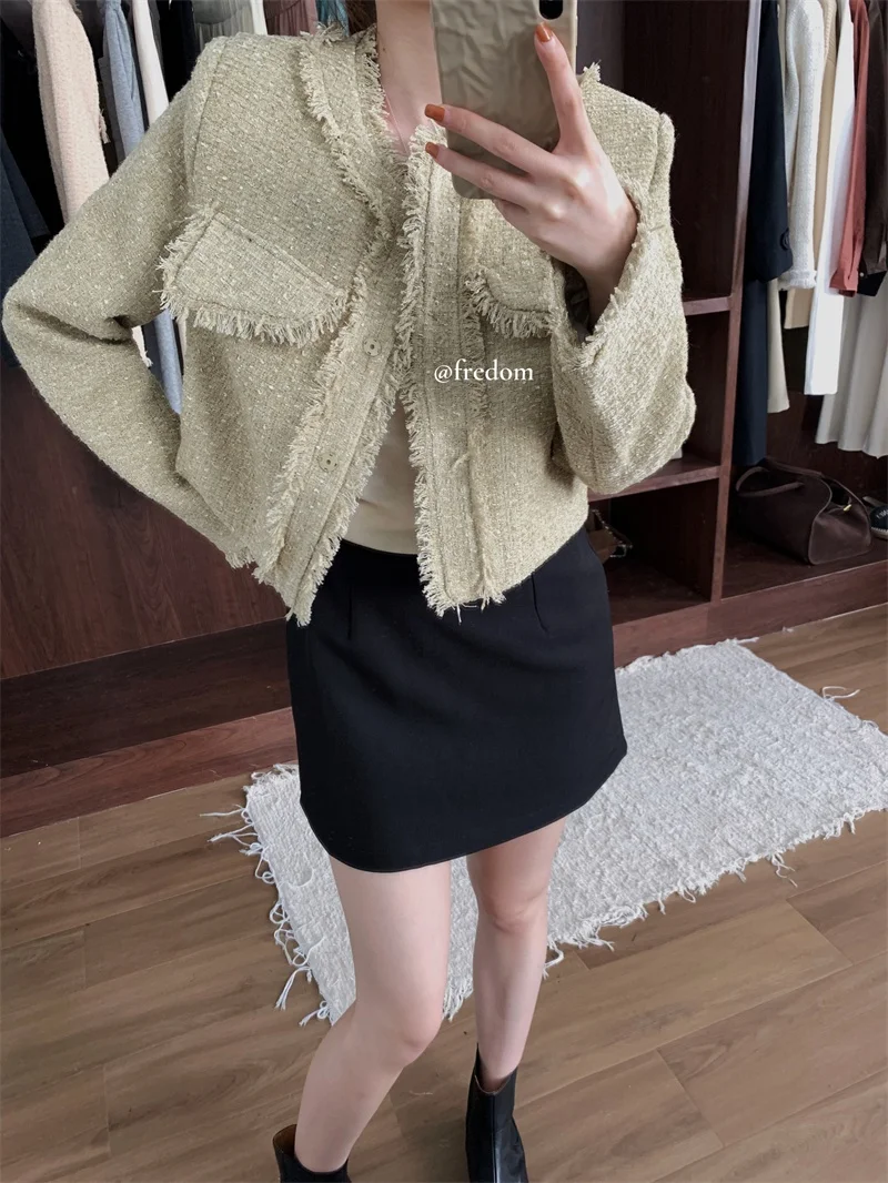 Fredom персиковая стеганая элегантная верхняя одежда для женщин Ранняя осень