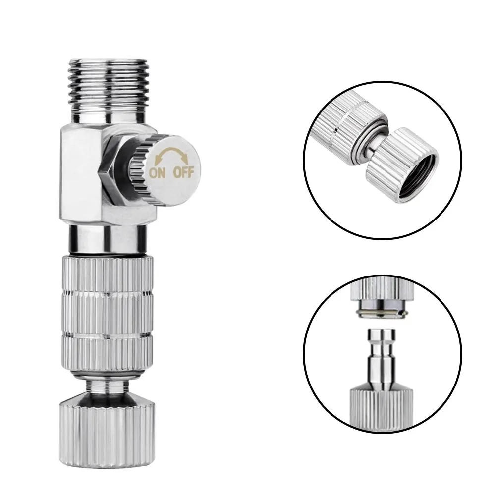 

Airbrush Hose Adapter Quick Release Disconnect Release Coupling Adapter Connect Adjustable Pressure Air Pump Pipe Connector