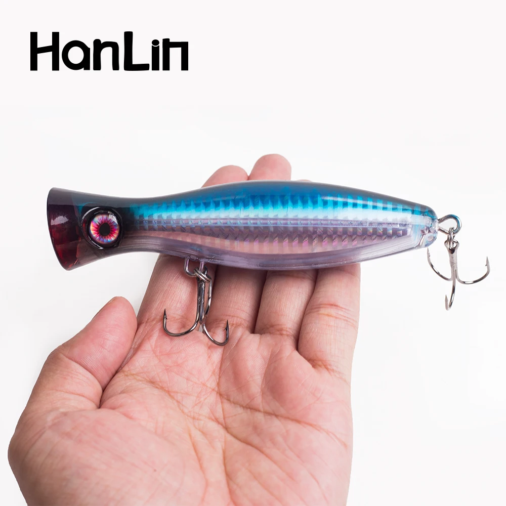 Hanlin Topwater Popper 120 мм/40 г плавающая вода для троллинга жесткие пластиковые приманки