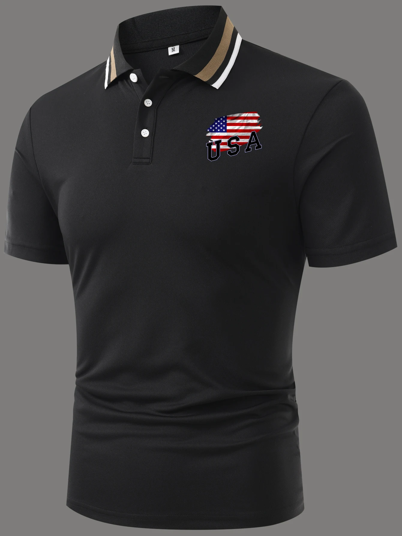 Toqucl Мужская Рубашка-поло Летняя Повседневная Хлопковая Рубашка Для Гольфа С