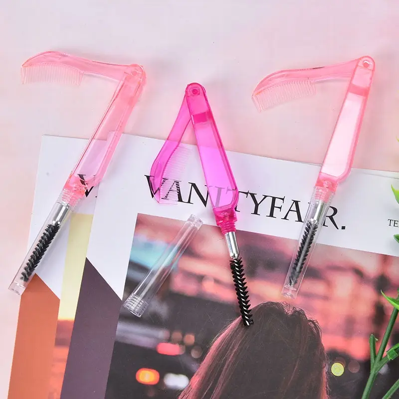 

1Pc Double-headed Antibacterial Foldable Mascara Wands Applicator Wand Brushes Eyelash Comb Makeup Tool