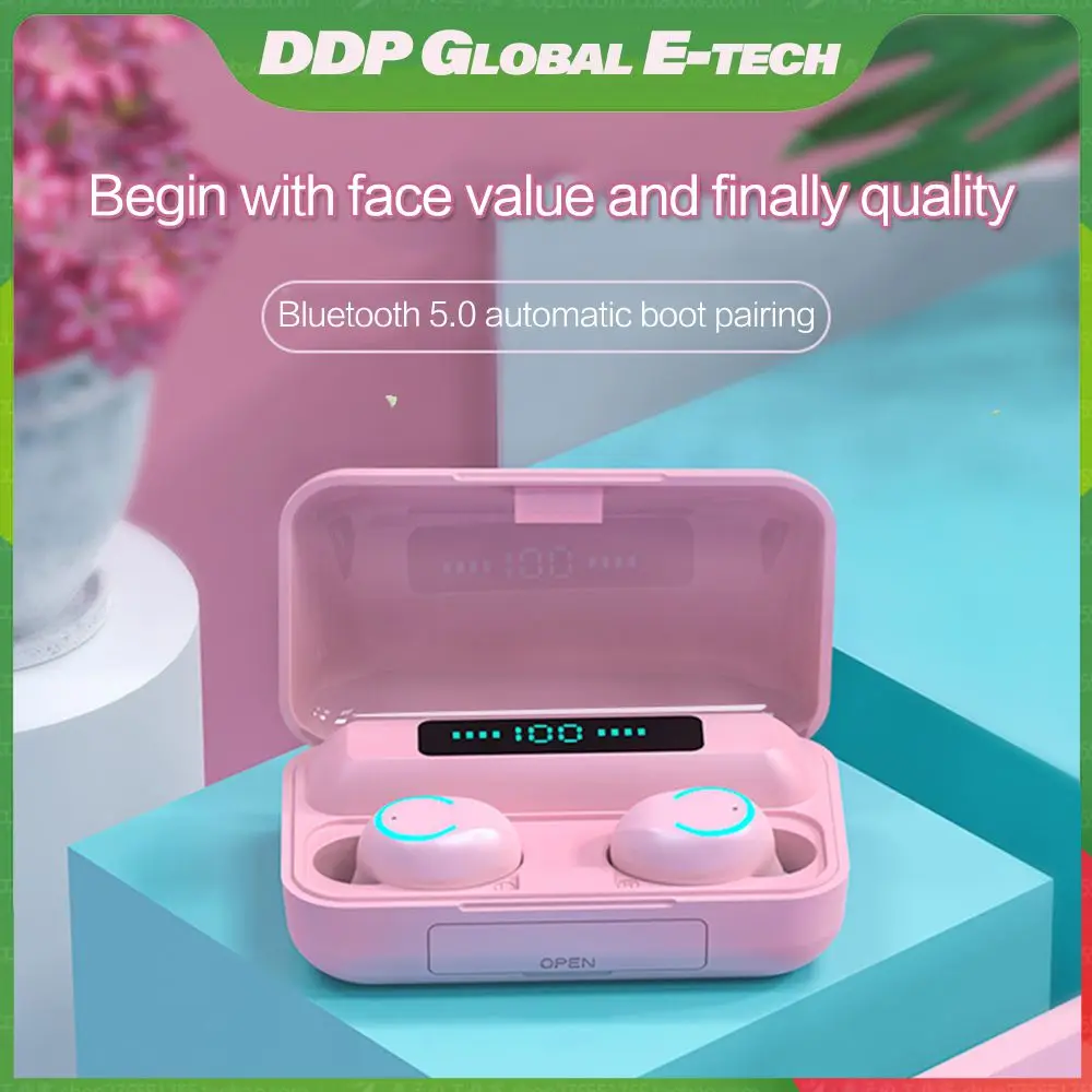 

Noise Canceling In-ear Earphone Fingerprint Touch Handsfree Call Sport Earphone 5.0 Headphone New Mini