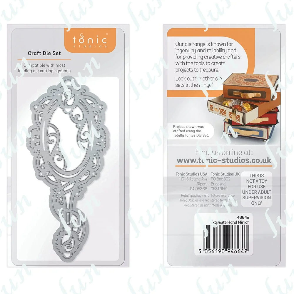

2022 New Exquisite Hand Mirror Shape Metal Cutting Dies Stencils for DIY Scrapbook Photo Album Decor Embossing Diy Paper Cards