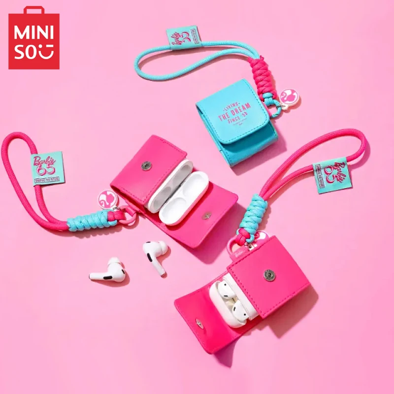 MINISO Барби кожаный мягкий чехол для наушников стандарта IOS защитный airpods II III Pro2
