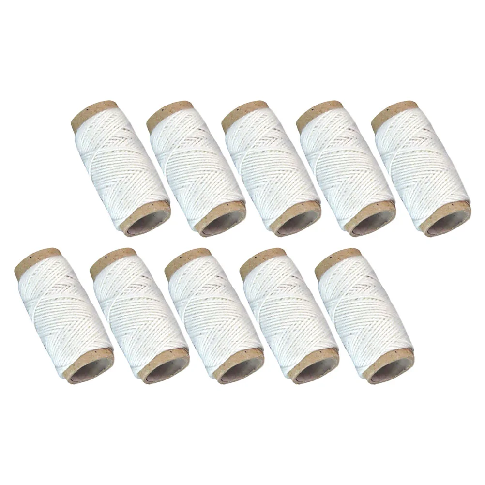 

20 Rolls White White Gift Packing Cord Turkey Sausage White