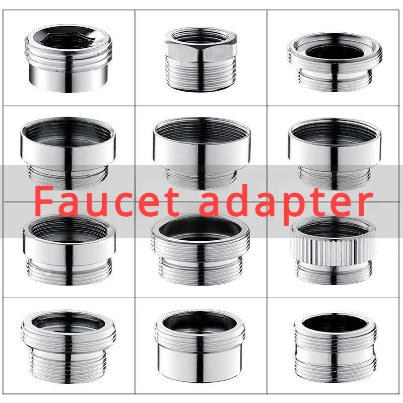 Набор адаптеров для кухонного смесителя от 18/20/22/24 мм до 22 с шайбой металлический