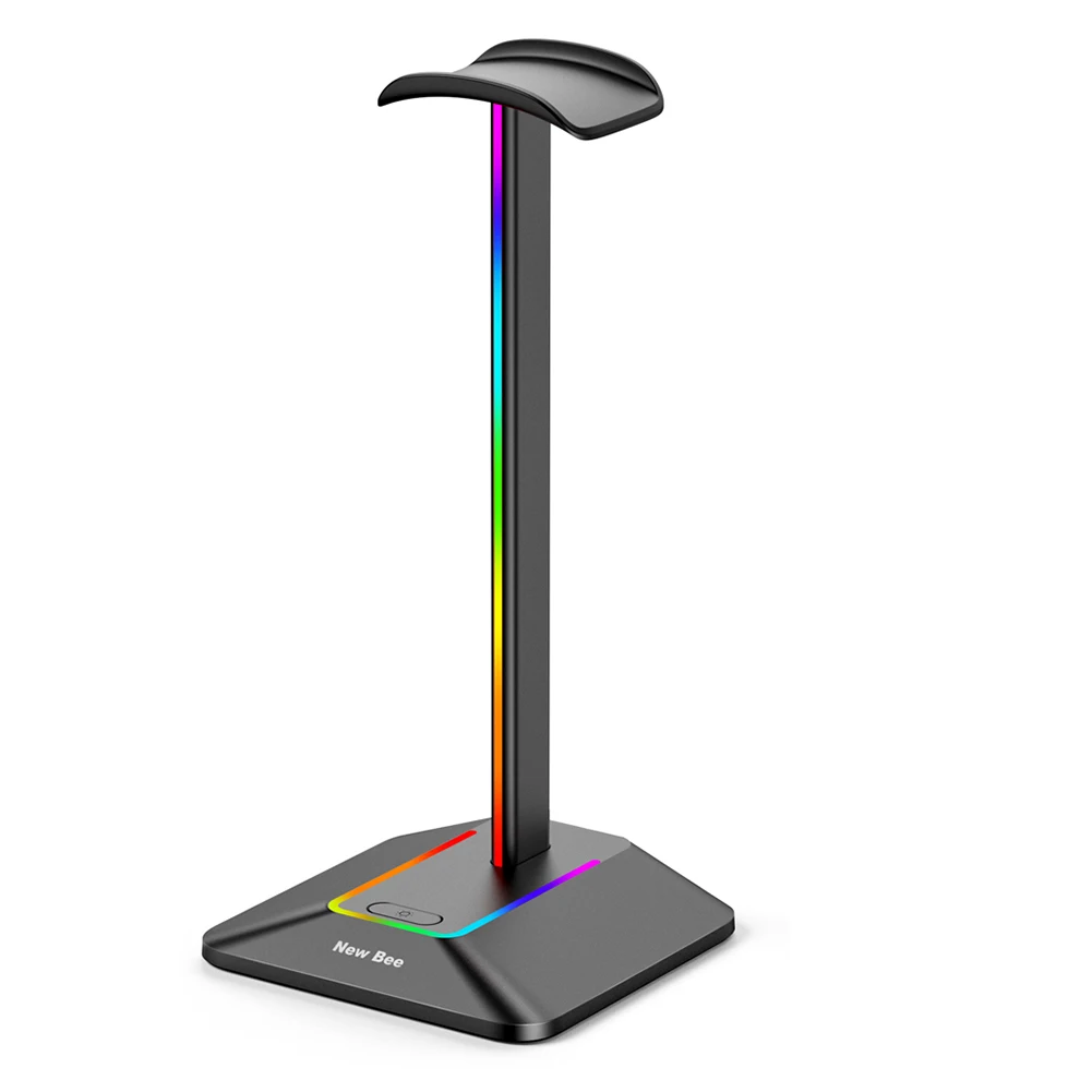 RGB USB 2.0 Подставка Для Наушников С Подголовником Нескользящий Настольный