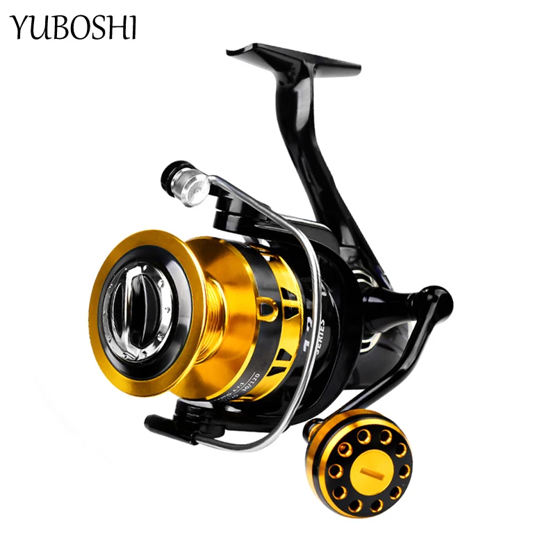 

YUBOSHI New Durable Saltwater Bass Spinning Fishing Reel 12+1BB Left/Right Interchangeable Fishing Wheel