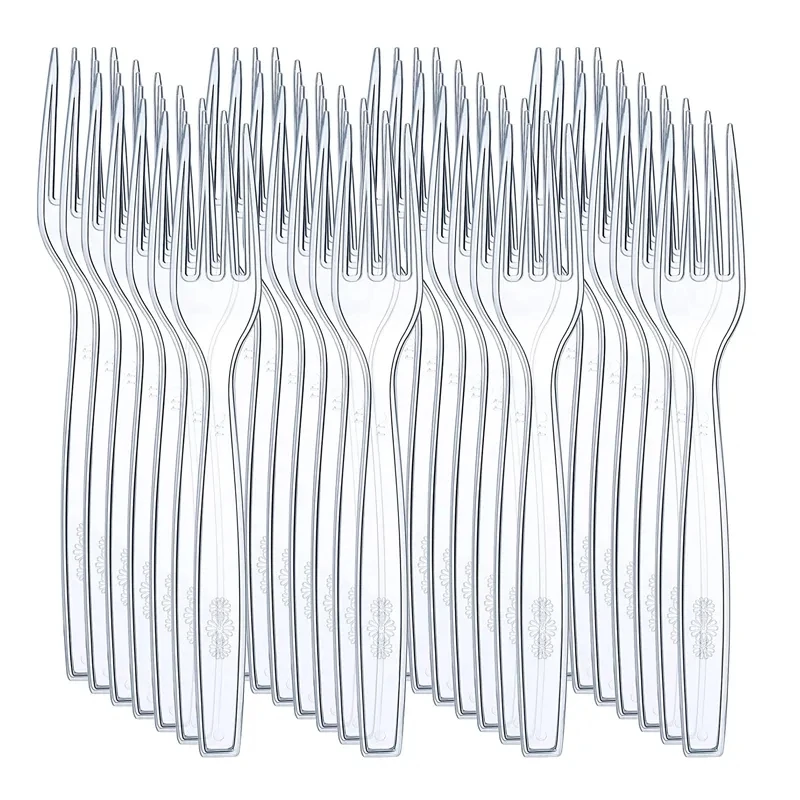25/50 шт. большие прозрачные столовые приборы
