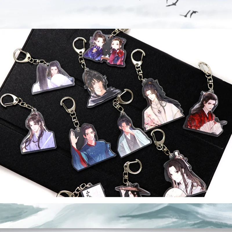 

Акриловый брелок для ключей с аниме надписью HONOR Zhou Zishu Wen Kexing, подвеска в сумку, Очаровательная подвеска, милый косплей для мужчин и женщин, д...