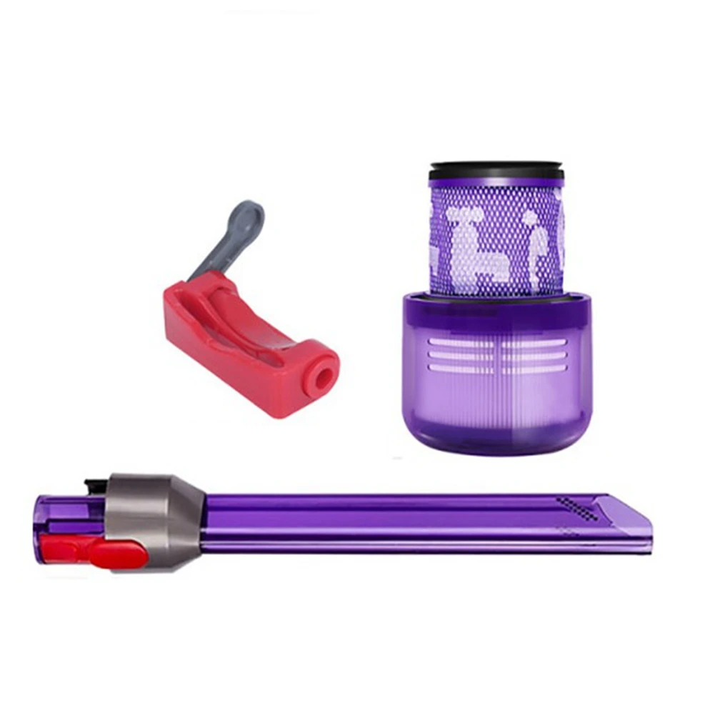 

For Dy-Son V7 V8 V10 V11 V12 V15 Vacuum Cleaner Lighting Brush Head LED Adapter Tube Crevice Nozzle Parts with Filter