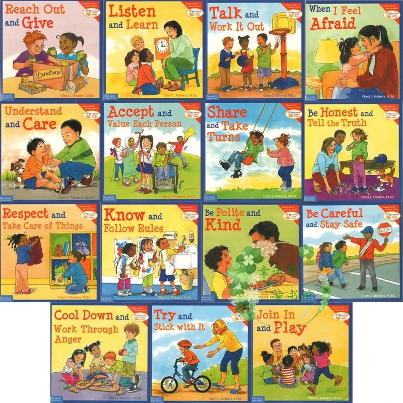 15 books/set Learning to Get Along Children Educational English Picture Story Book Social Skills IQ EQ Practice For 5-10 Years enlarge
