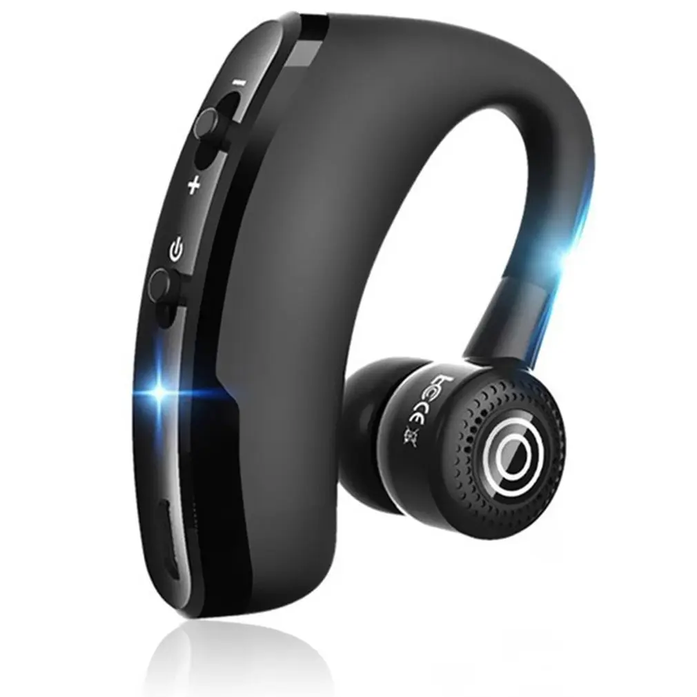 Горячая Распродажа V9 бизнес-наушники 5,0 Bluetooth Беспроводные наушники с ушным крючком Hi-Fi стереогарнитура Hands Free спортивные наушники с микрофоном