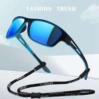 mens cycling polarized sunglasses for men goggles colorful film athletic fashionable windproof glasses with elastic paint pc