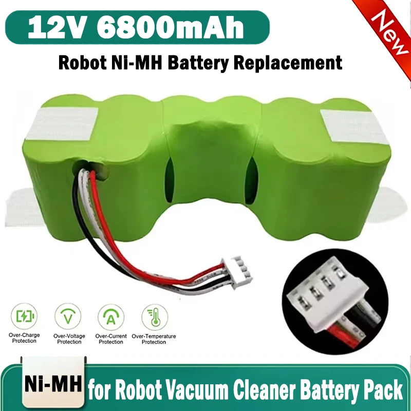 Оригинальный аккумулятор для Ecovacs DeebotDE33 DE35 DE55 DE5G DD35 DM87 DM88 DG710 DG716 12 В 6800 мАч