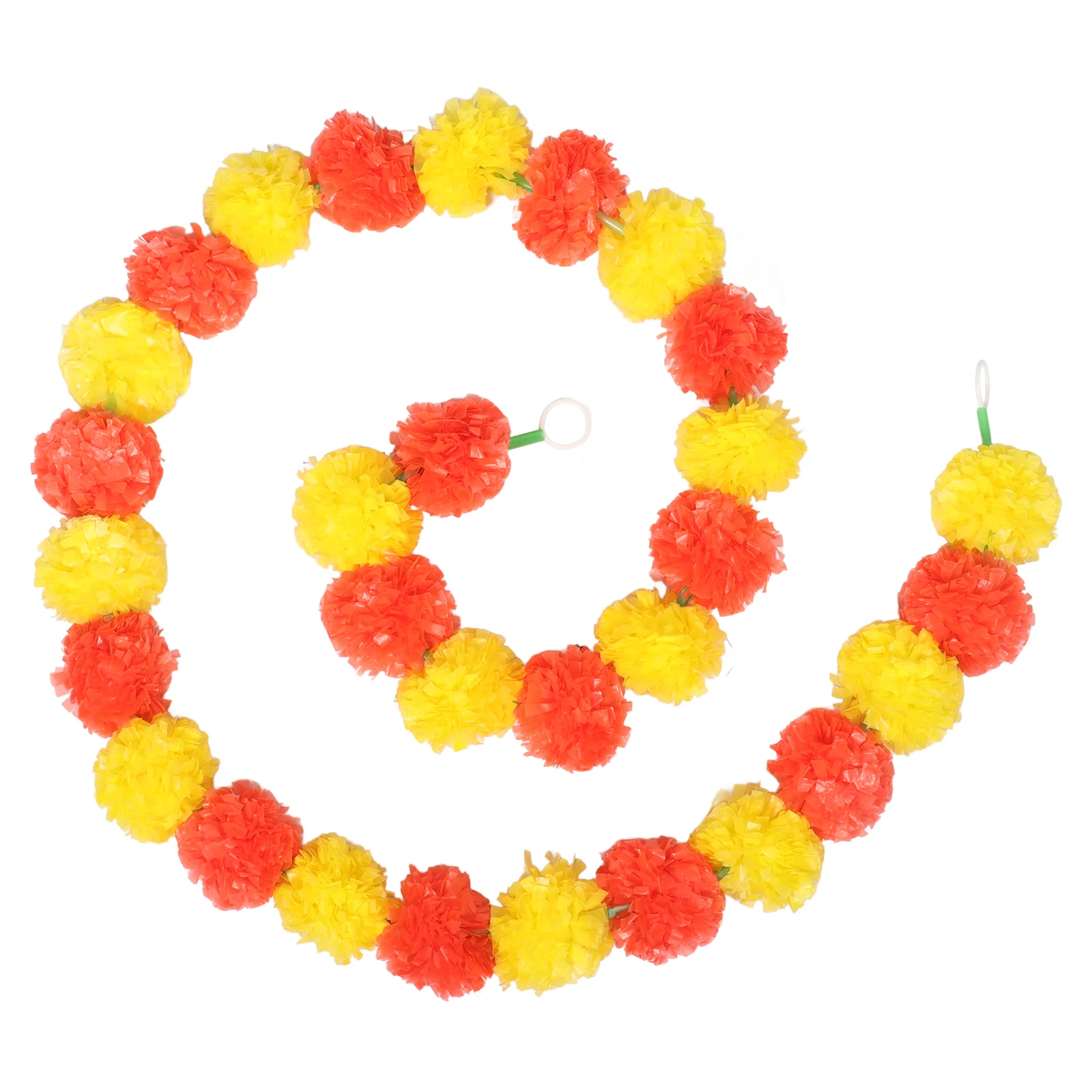 День мертвых орнамент искусственные листья индийские календулы гирлянды Pooja