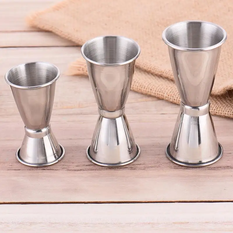 

Stainless Steel Cocktail Jigger Ounce Cup Double Shot Measuring Cup Cocktail Drink Wine Shaker Double End Crimping Measuring Cup