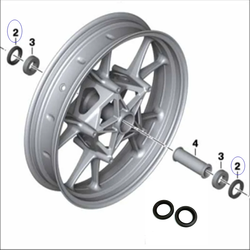 

2x уплотнение передней оси для BMW S1000RR HP4 S1000XR S1000R K1600GTL K1600B
