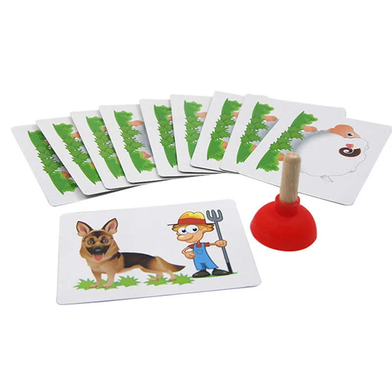 

Tiny Plunger With Cards Magic Tricks Inspired Looking For Card Close-Up Street Magic Props Mentalism Illusion Comedy Accessories