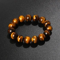 original lightning tiger eye bracelets men 4 20mm natural energy stone beads reiki healing bracelets for women jewelry pulseras