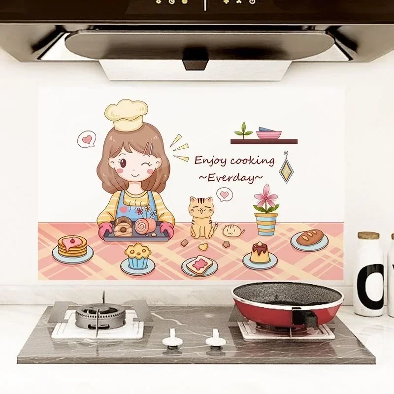 Маслостойкая наклейка многофункциональная кухонная прозрачная самоклеящаяся