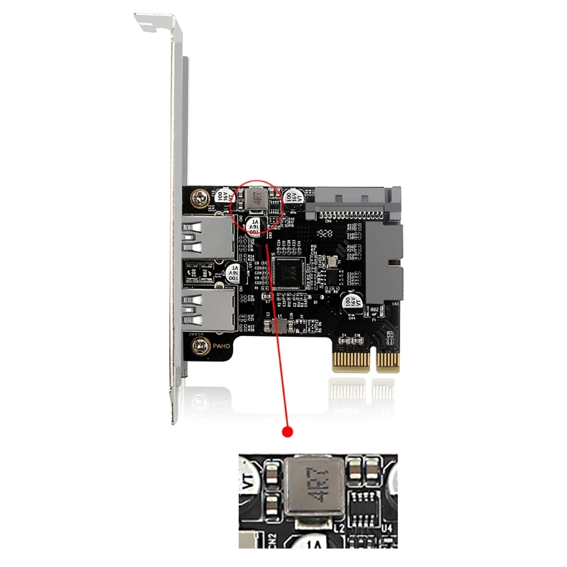 

Плата расширения M2EC USB 3,0 PCI-E, 2 порта, адаптер, внешний контроллер PCI Express на USB, шнур питания со слотом 19Pin