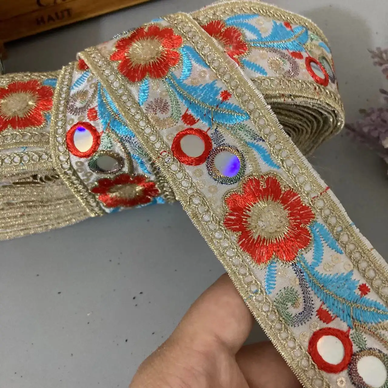 1 ярда новинка 4 3 см этническая кружевная лента тканевые аксессуары сделай сам