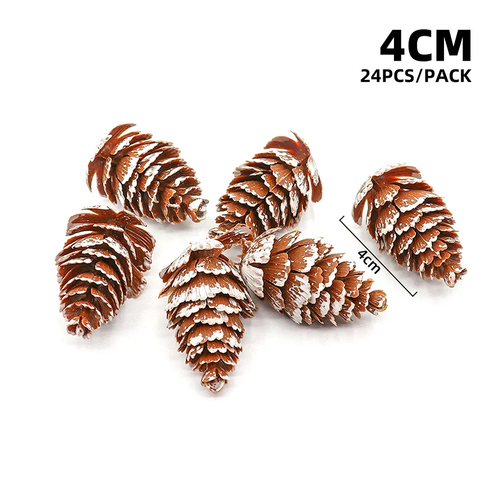 

Рождественские искусственные сосновые шишки 24 шт.